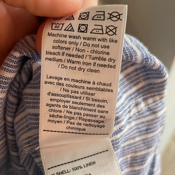 Mens Medium UNTUCKit Linen Button-Down Shirt - Great Condition - Picture 6 of 7